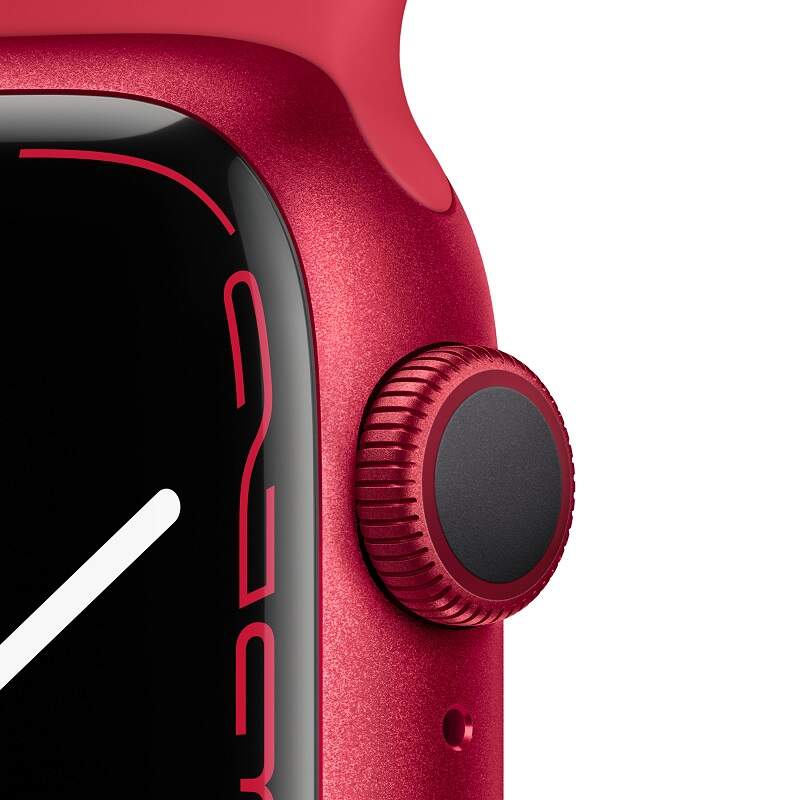 Apple Watch 7 GPS 41mm | Červený hliník - RED Aluminium - DIZAJN