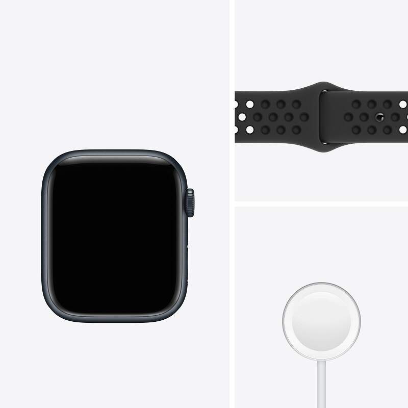 Apple Watch 7 Nike 41mm | Polnočne sivý hliník - Midnight Aluminium - balenie