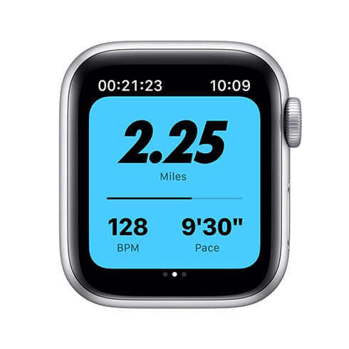 Apple Watch NIKE 6 GPS 44mm | Strieborné - Silver - pohyb