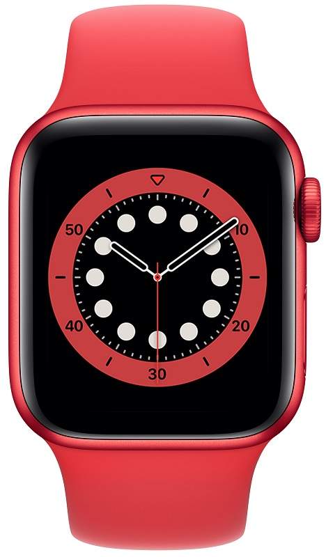 Apple Watch 6 GPS 44mm | Červené - Red - Jasnejší Always-On Retina displej