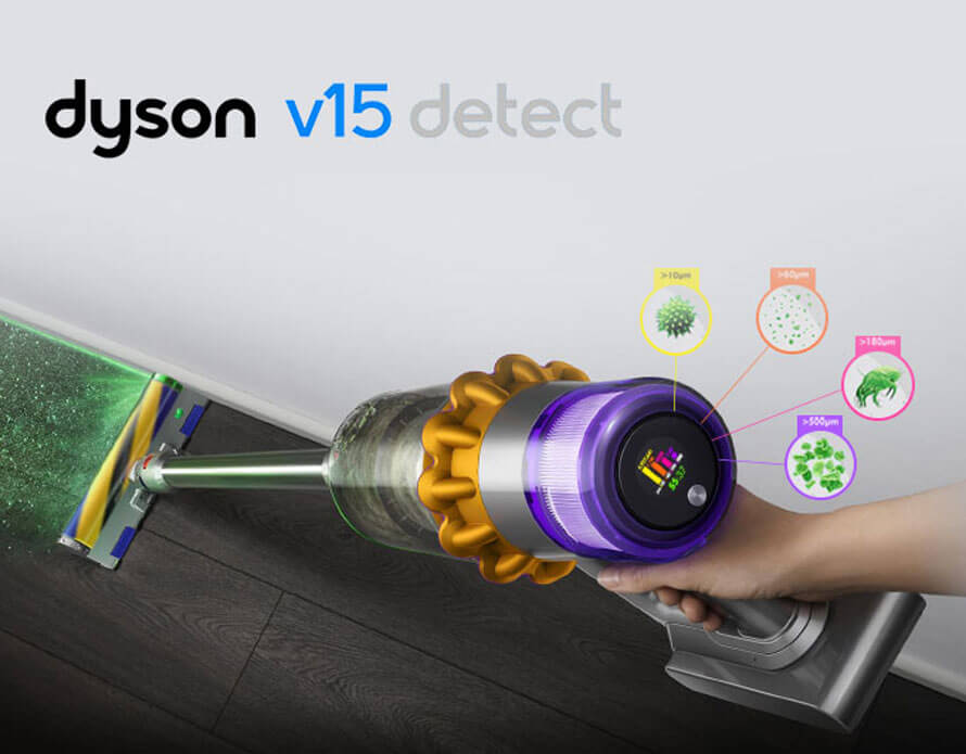 Dyson V15 Detect Absolute 2023 perfektná filtrácia
