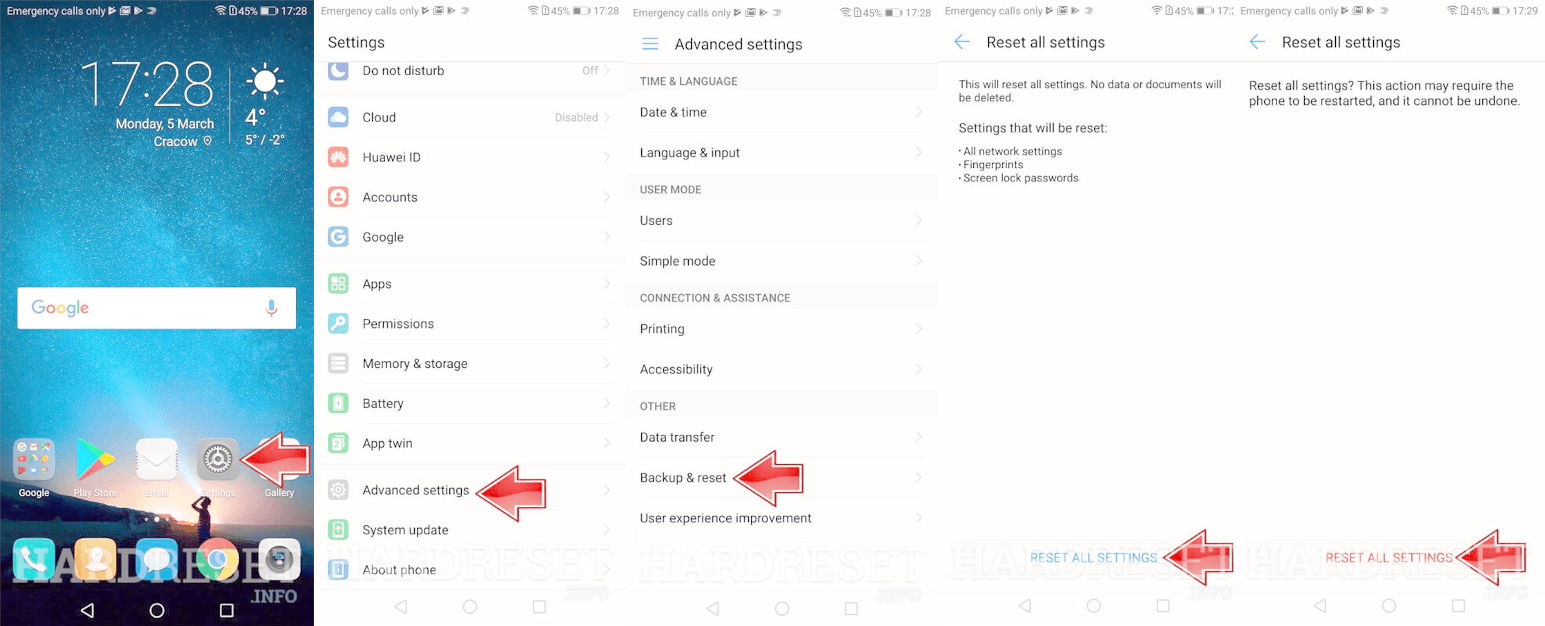 emui RESET