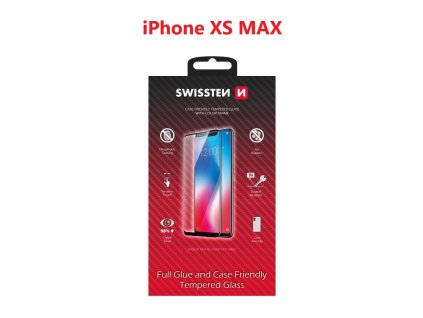 Ochranné tvrdené sklo 3D iPhone XS max čierny rámik