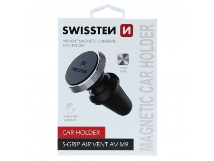 Magnetický držiak Swissten do ventilácie auta S-GRIP AV-M9 - strieborný