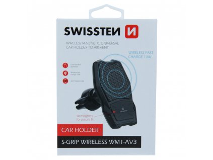 Magnetický držiak do auta Swissten s bezdrôtovým nabíjaním WM1-AV3