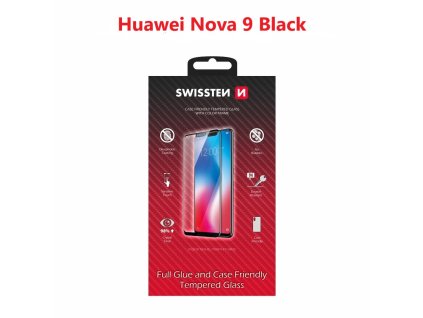 Ochranné tvrdené sklo Swissten 3D Huawei NOVA 9 - čierny rámik