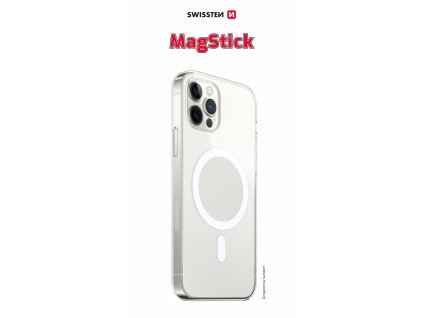 Púzdro s MagStick Swissten CLEAR JELLY iPhone 12 Pro/12 - transparentné