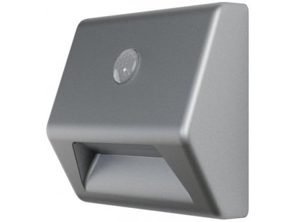 Svietidlo LEDVANCE NIGHTLUX® Stair Silver, so senzorom pohybu, 3xAAA, 84x28x73 mm