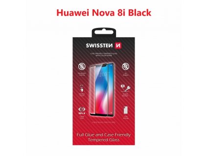 Ochranné tvrdené sklo Swissten 3D Huawei NOVA 8i - čierny rámik