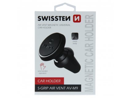 Magnetický držiak Swissten do ventilácie auta S-GRIP AV-M9 - čierny