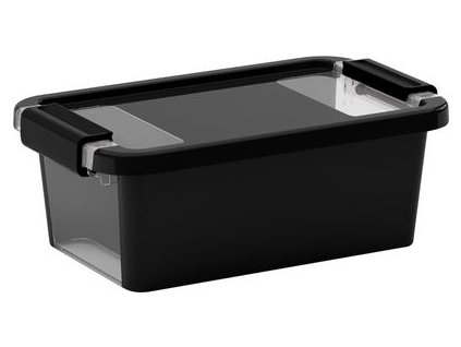 Box s vekom KIS Bi-Box XS, 3 lit., čierny, 26,5x16x10 cm