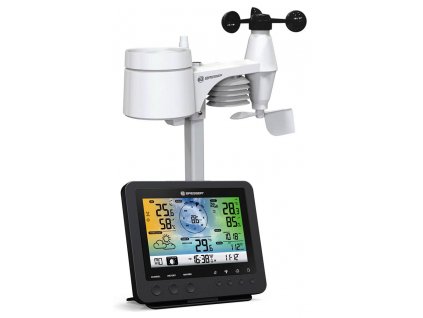 73261 bresser weather station 5 in 1 wi fi with colour display black 00