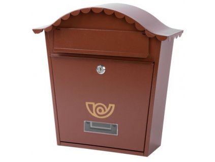 Poštová schránka NAPOLEON A, hnedá, 365x365x135 mm
