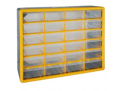 Organizér na stenu Strend Pro SBx3045-C, 24 zásuviek, 50x16x39 cm, max. 28 kg