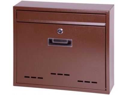 Poštová schránka FLATBLOCK, 310x360x090 mm, hnedá