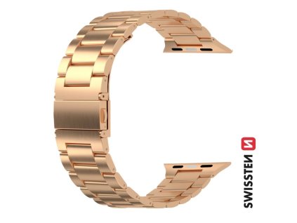 Kovový Remienok Swissten pre Apple Watch 38-40 mm - ružovozlatý