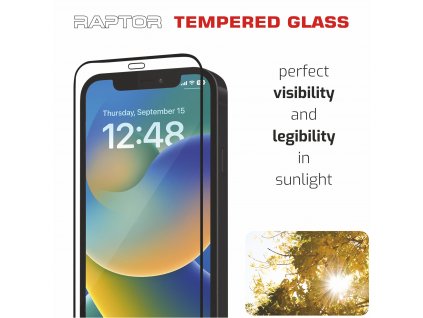 SWISSTEN temperované sklo Apple iPhone 14 Pro, Raptor Diamond ultra clear 3D čierne