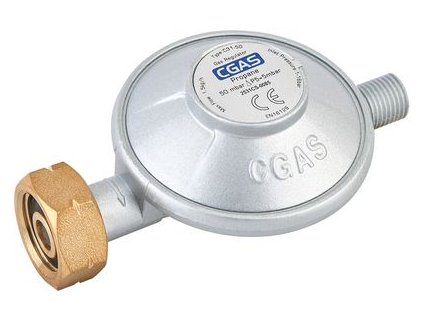 Regulátor plynu CGAS C31-50, 50 mbar, závit G1/4" LH, EN 12864
