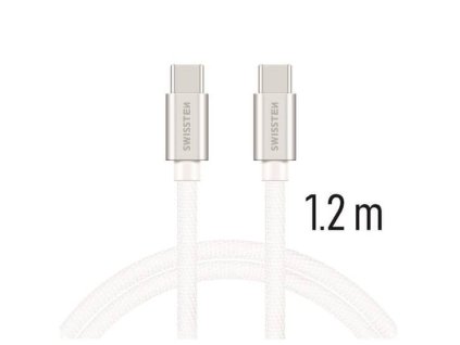 DÁTOVÝ KABEL SWISSTEN TEXTILE USB / MICRO USB 1,2 M STRIEBORNÝ