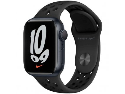 Apple Watch 7 Nike 41mm Polnočne sivý hliník Midnight Aluminium