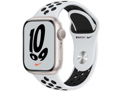 Apple Watch 7 Nike 41mm Hviezdne biely hliník Starlight Aluminium2