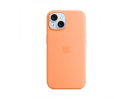 iPhone 15 Silicone Case with MagSafe - Orange Sorbet