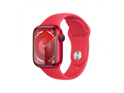 Apple Watch Series 9 GPS 41mm (PRODUCT)RED Aluminium Case with (PRODUCT)RED Sport Band - M/L