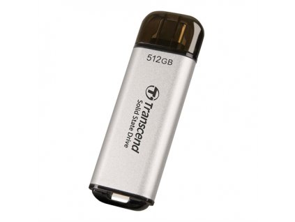 Transcend SSD 512GB ESD300 USB 3.2 Gen 2x1 - Silver