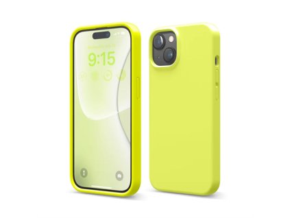 Elago kryt Silicone Case pre iPhone 15 - Neon Yellow