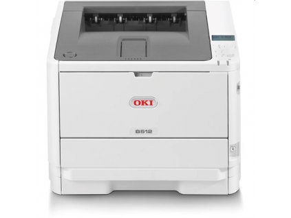 OKI B512dn, A4 LED, mono printer, 45 strán/min, 1200x1200, USB, LAN, duplex