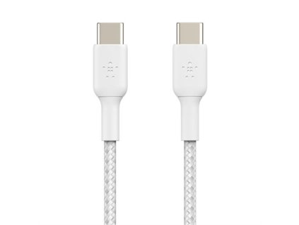 Belkin kábel Boost Charge Braided USB-C to USB-C 1m - White