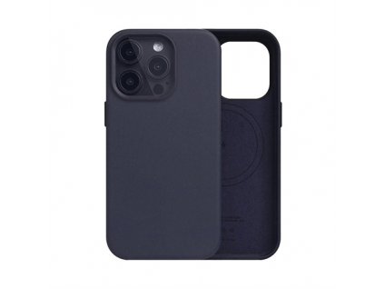 SLG Design kryt D5 Magsafe Calf Skin Leather pre iPhone 15 Pro - Indigo