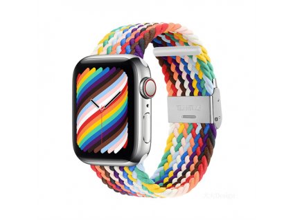 Devia remienok Deluxe Series Sport4 Nylon Braided Adjustable Band 40/41mm - Rainbow