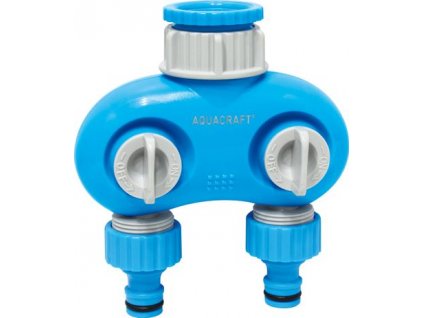 Rozbočovač AQUACRAFT® 550259, Premium, 2-way, Dual, záhradný, na hadicu