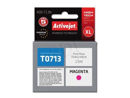 Atrament ActiveJet pre Epson T0713 Magenta 11 ml