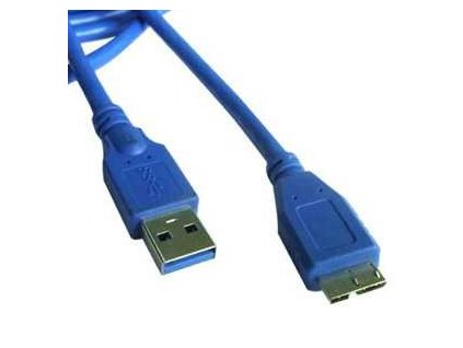 Kábel CABLEXPERT USB A-B micro 1,8m 3.0, modrý