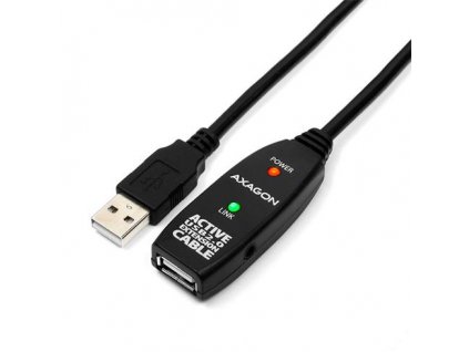 AXAGON ADR-210, USB 2.0 A-M -> A-F aktívny predlžovací / repeater kábel, 10m