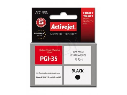 Atrament ActiveJet pre Canon PGI-35 ACC-35N Black 9,5 ml