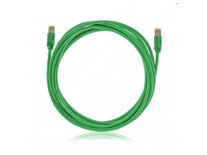 KELine patch kábel Cat6A, STP, LSOH - 0,5m, zelený