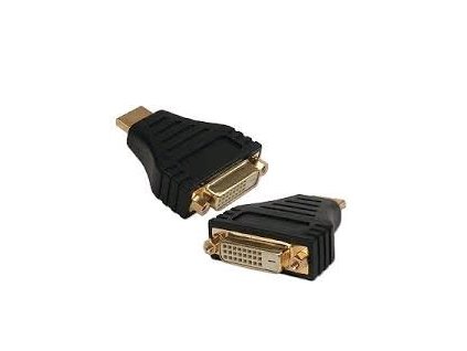 Kábel CABLEXPERT red. HDMI na DVI, M/F, pozlátené kontakty, čierna