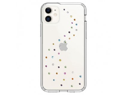 Swarovski kryt Milky Way Clear pre iPhone 11 - Cotton Candy