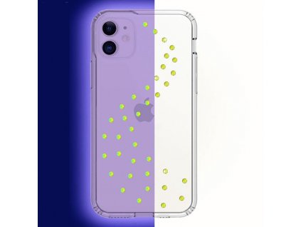Swarovski kryt Milky Way Clear pre iPhone 11 - Neon Yellow