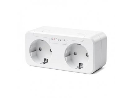 Satechi Dual Smart Outlet works with Apple Home - White