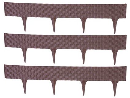 Palisáda RattanPalisade L-2,40 m, tmavá hnedá, bal. 3 ks, 820x95/200 mm, UV