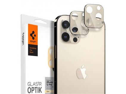 Spigen Optik Lens Protector pre iPhone 12 Pro - Gold