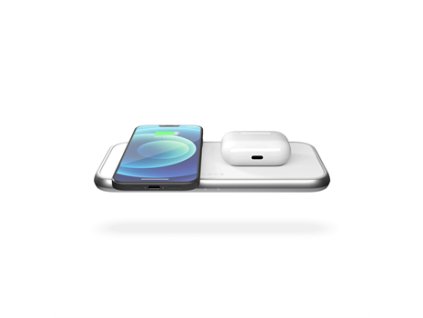 ZENS Aluminium Dual Fast Wireless Charger incl. 30W USB PD White