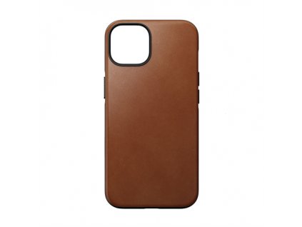 Nomad kryt Modern Leather Case Magsafe pre iPhone 14 - English Tan