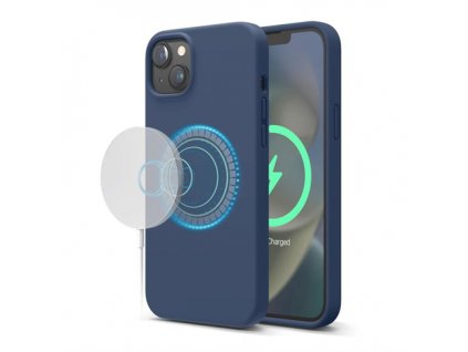 Elago kryt Silicone Case Magsafe pre iPhone 14 Plus - Jean Indigo