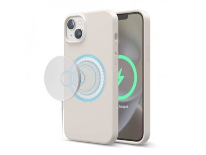 Elago kryt Silicone Case Magsafe pre iPhone 14 Plus - Stone