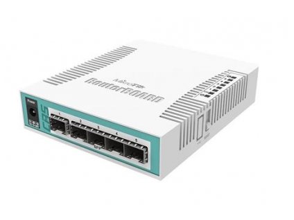 MIKROTIK RouterBOARD Cloud Router Switch CRS106-1C-5S +L5 (400MHz;128MB RAM;1x COMBO, 5x SFP)
